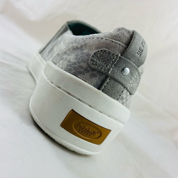 Dr Scholls Loafer Shoes Memory Foam Be You Gray Faux Suede Slip-on Women’s 10 M - Picture 6 of 13